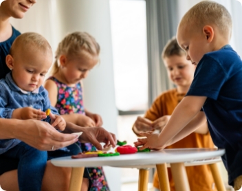 kids playing together